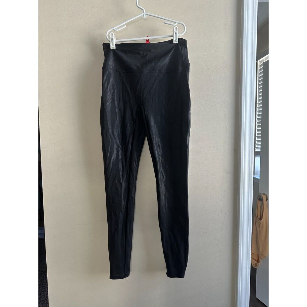 Red Hot by Spanx Faux Leather Leggings Black XS